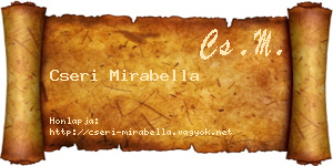 Cseri Mirabella névjegykártya